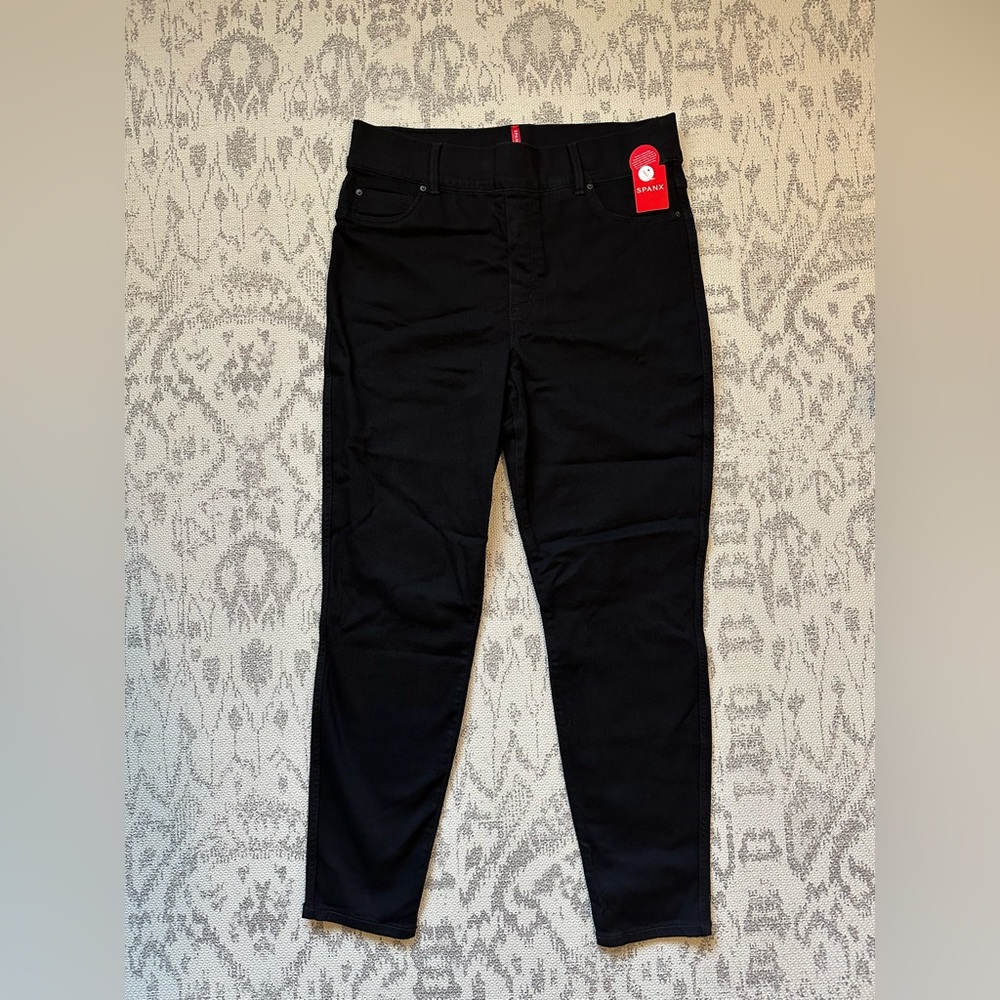 NWT Spanx Ankle Skinny Jeans Black 1X Tall